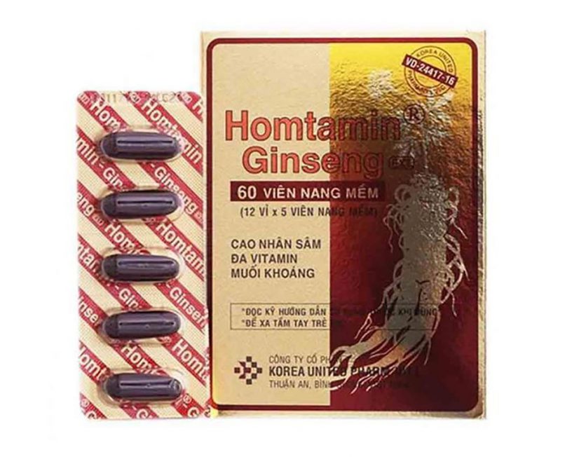 Hình ảnh của viên uống Homtamin Ginseng